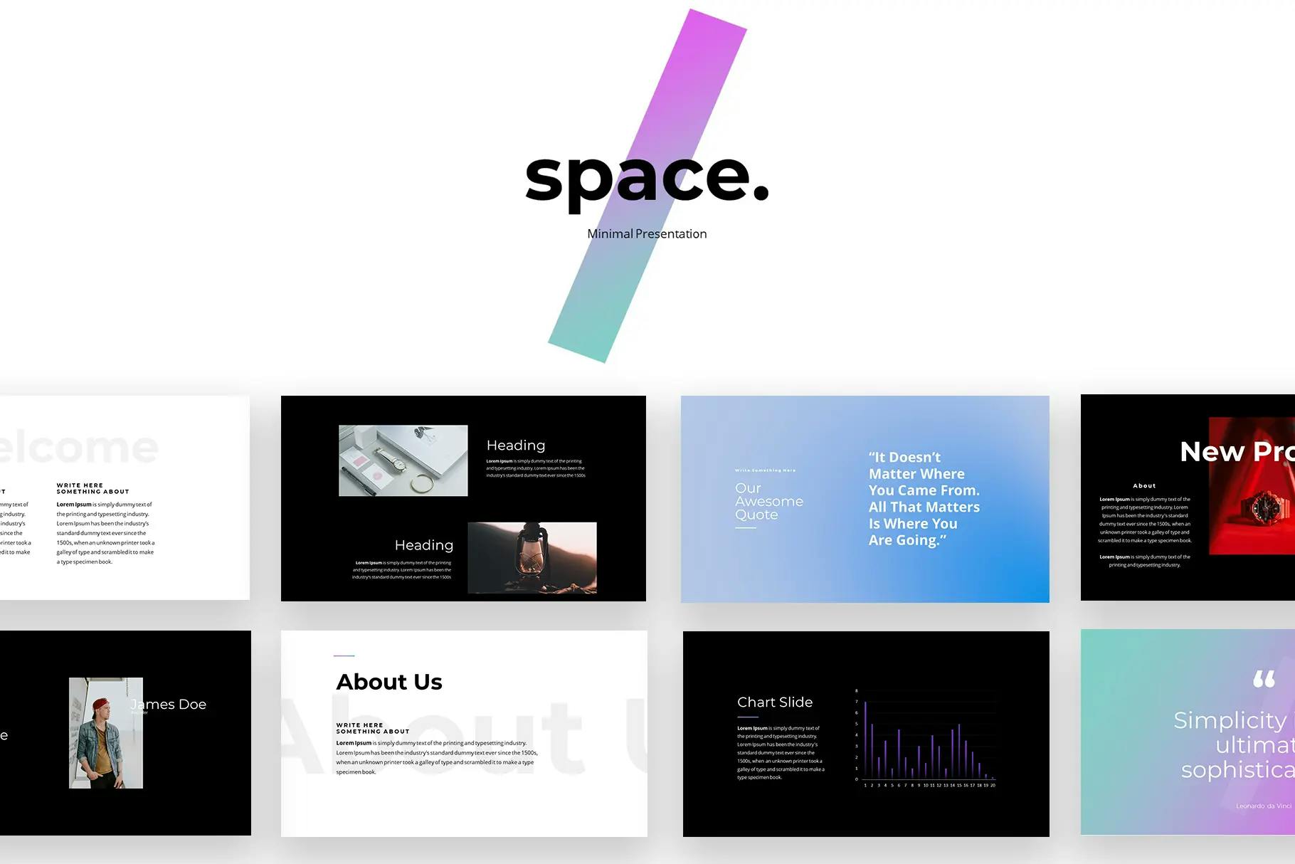 Space - Minimal PowerPoint Template